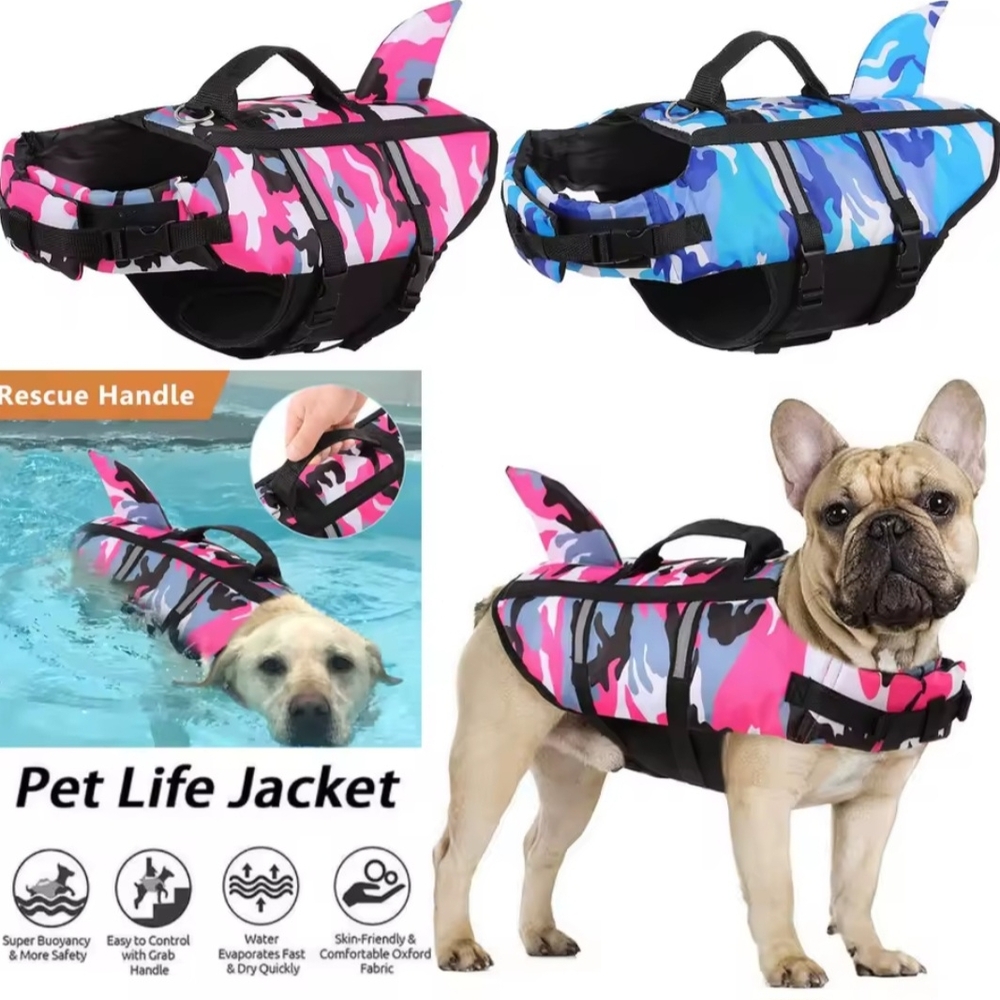 Pet Life Jacket with Shark Fin - Pink ONLY